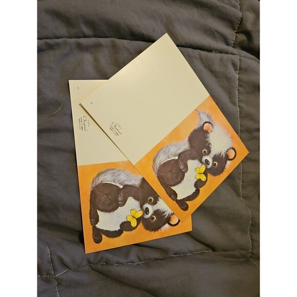 Vintage Olympicard Note Cards 4 Cute Animal Designs Lot Of 13 Cards New Unused - Picture 7 of 11